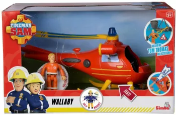 POMPIERUL SAM ELICOPERUL WALLABY CU FIGURINA TOM THOMAS