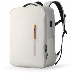 Rucsac Mark Ryden Smart port USB buzunar laptop 17.3 rezistent la apa buzunar card protectie RFID alb 