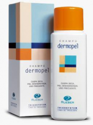 Sampon Pentru  Scalp Deshidratat Si Cu Alopecie Dermopel Tricosystem Rueber 400 ml 