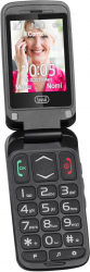 Telefon seniori Trevi Italia pliabil butoane mari camera foto radio FM difuzor lanterna agenda 250 5 numere cu functie SOS bluetooth 