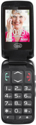 Telefon varstnici Trevi Italia pliabil butoane mari foto radio difuzor lanterna agenda 250 5 numere cu functie SOS bluetooth alarma blue 