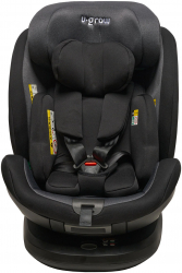 Scaun auto pentru copii U-grow Black I-Size rotativ 360 Isofix 40-150 cm 