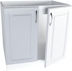 Corp inferior de bucatarie Sani Kvadric pentru chiuveta 80 x 48 x 82cm Alb MDF 