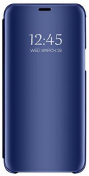 Husa compatibila cu Samsung Galaxy A32 5G oglinda Flip Mirror Stand Albastru 