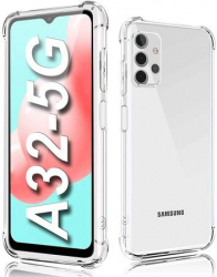 Husa compatibila Samsung Galaxy A32 5G - silicon TPU colturi AntiDrop Transparenta 