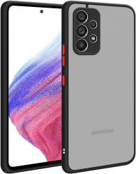 Husa hibrid ALC compatibila cu Samsung Galaxy A32 5G husa de protectie rezistenta la zgarieturi rezistenta la socuri cadru TPU negru cu c 
