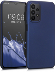Husa Kwmobile pentru Samsung Galaxy A23 Silicon Albastru 57955.64 