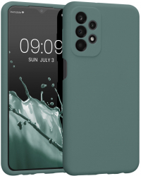 Husa Kwmobile pentru Samsung Galaxy A23 Silicon Verde 57829.171 