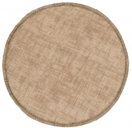 Perna decorativa rotunda Bej pentru Scaun Ø 38cm 