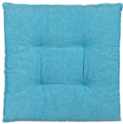 Perna pentru scaun din bumbac 40x40cm Turcoaz
