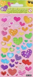 Set stickere Puffy Hearts 