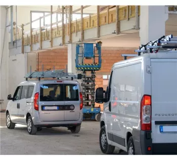 Bare transversale Ford Transit VIII Connect model 2013+ L2 aluminiu Menabo Professional 