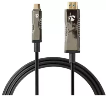 Cablu Usb-c Tata - Hdmi Tata Activ Optic aoc 4k60hz 20 M Negru Nedis 
