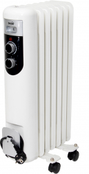 Calorifer Electric Putere 1500W Format din 7 Elementi 3 Trepte de Putere Panou de Coamanda Mecanic Alb 
