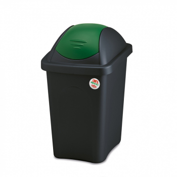 Cos gunoi Multipat 30L capac verde rezistent durabil colectarea selectiva a deseurilor 