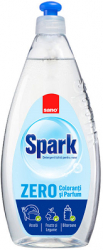Detergent de vase Sano Spark Zero fara coloranti si parfumanti 500 ml 