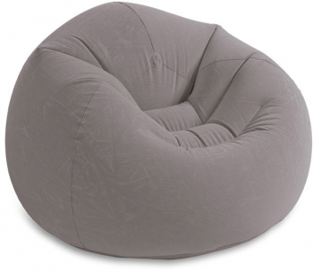 Fotoliu Gonflabil Gri Catifelat INTEX 114x114x71cm 