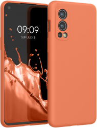 Husa Kwmobile pentru OnePlus Nord 2 5G Silicon Portocaliu 56070.203 