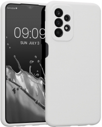 Husa Kwmobile pentru Samsung Galaxy A23 Silicon Alb 57829.48 
