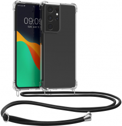 Husa Kwmobile pentru Samsung Galaxy S21 Ultra Silicon Transparent 57725.03 