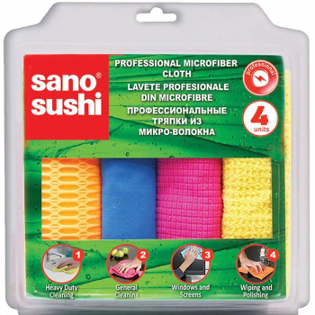 Lavete microfibra Sano Sushi 4 buc 