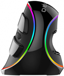 Mouse vertical cu fir Delux M618plus 4000 dpi Rgb 