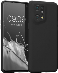 Husa Kwmobile pentru OPPO Find X5 Pro Silicon Negru 57631.47 