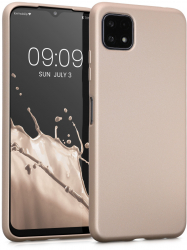 Husa Kwmobile pentru Samsung Galaxy A22 5G Silicon Auriu 55247.66 