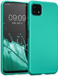 Husa Kwmobile pentru Samsung Galaxy A22 5G Silicon Verde 55247.128 