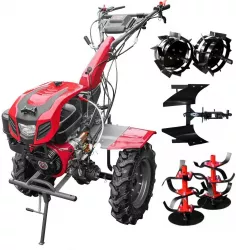 Motocultor cu diferential Weima 16CP pornire electrica WM1100FE-6 cu utilaje 