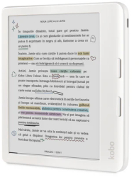 E-book Reader Kobo Libra Colour 7 inch Comfort Light PRO IPX8 32GB Wireless Alb