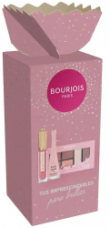 Set Ruj lichid mat 03 3.5 ml + Oja Lady Nude 9 ml+ Paleta cu farduri pentru pleoape Coup de Foudre 8.4 g Bourjois Rouge Velvet Ink Lote 03