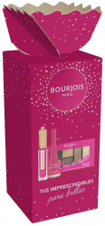 Set Ruj lichid mat 07 3.5 ml + Oja Orchid Obsession 9 ml+ Paleta cu farduri pentru pleoape Coupe de Theatre 8.4 g Bourjois Rouge Velvet Ink