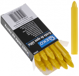 Set creta impermeabila pentru marcarea anvelopelor galben 12 x 110 mm 10 elemente Geko G29028 