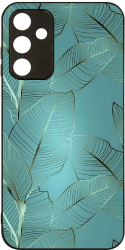 Husa BestCase Slim Glassy Comp Cu Samsung Galaxy A25 Blue Feathers HD Colors Prot camera G 1162 