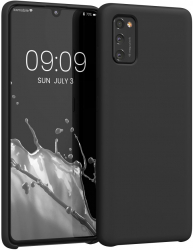 Husa Kwmobile pentru Samsung Galaxy A41 Silicon Negru 52301.01 