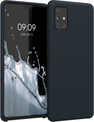 Husa Kwmobile pentru Samsung Galaxy A51 Silicon Albastru 51197.186 