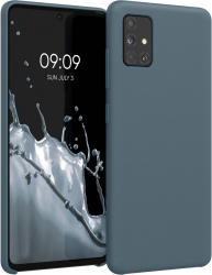 Husa Kwmobile pentru Samsung Galaxy A51 Silicon Albastru 51197.202 
