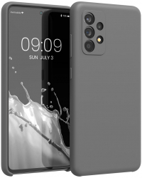 Husa Kwmobile pentru Samsung Galaxy A52/Galaxy A52 5G/Galaxy A52s 5G Silicon Gri 54347.155 
