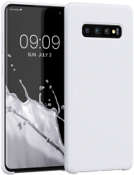 Husa Kwmobile pentru Samsung Galaxy S10 Plus Silicon Alb 49028.48 