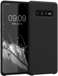 Husa Kwmobile pentru Samsung Galaxy S10 Plus Silicon Negru 49028.01 