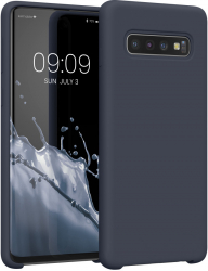 Husa Kwmobile pentru Samsung Galaxy S10 Silicon Albastru 47732.186 