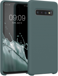 Husa Kwmobile pentru Samsung Galaxy S10 Silicon Verde 47732.171 