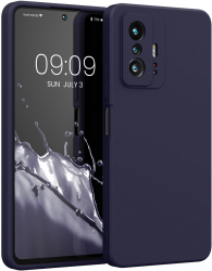 Husa Kwmobile pentru Xiaomi 11T/11T Pro Silicon Albastru 56573.186 