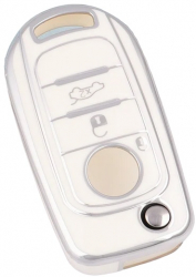 Husa pentru cheie alb Fiat Tipo Egea Toro Neon Freedom 500X Doblo Dodge Neon 