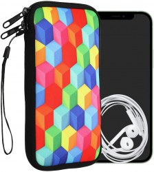 Husa Universala Kwmobile marime XL - 6 8 inch Neopren Multicolor 30226.4.31 