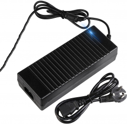 Transformator 12V 10A MRG M1044 Alimentator AC 100-240V DC Mufa 5.5mm Sursa stabilizata pentru Camere de Supraveghere Banda Led Negru