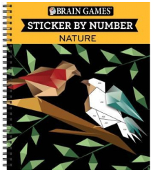 Brain Games Color by Stickers Nature - Ltd Publications International Edi 