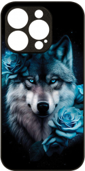 Husa BestCase Slim Glassy Comp Cu Apple iPhone 14 Pro Max Blue Wolf HD Colors Prot camera G 1105 