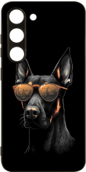 Husa BestCase Slim Glassy Comp Cu Samsung Galaxy S23 Doberman HD Colors Prot camera G 1111 